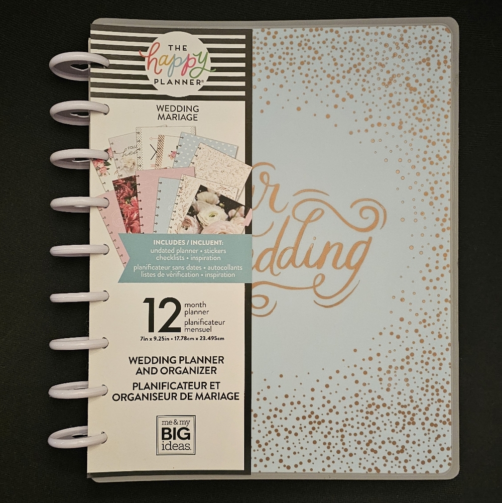 Happy Planner Our Wedding Undated Classic 12 Month - Picture 4 of 6